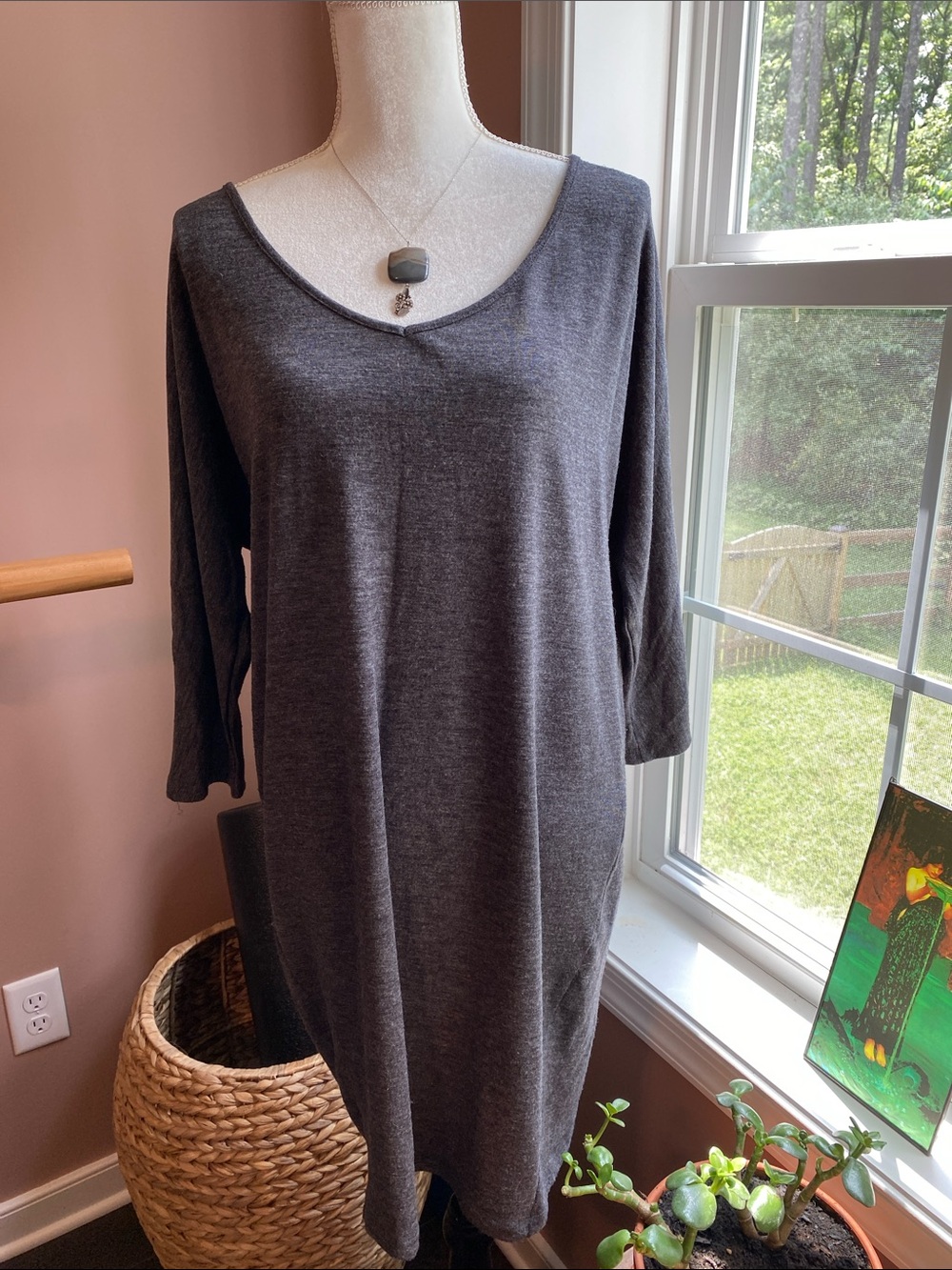 Old Navy gray sweater dress  M